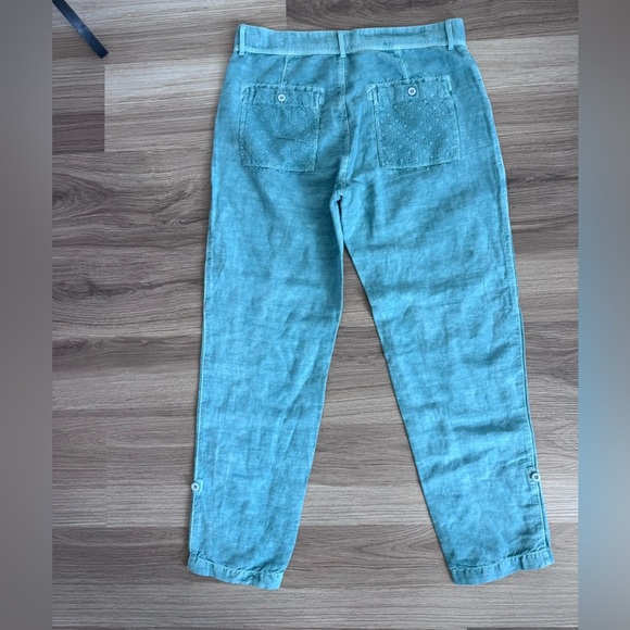 Sundance Linen Cotton Femme Voyager Cargo Lace Pants - Picture 12 of 12